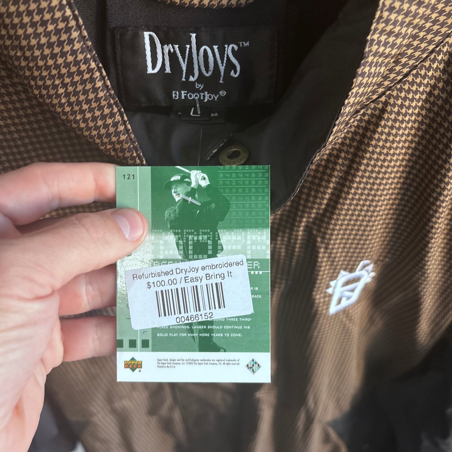 Repurposed DryJoy Easy Ed embroidery