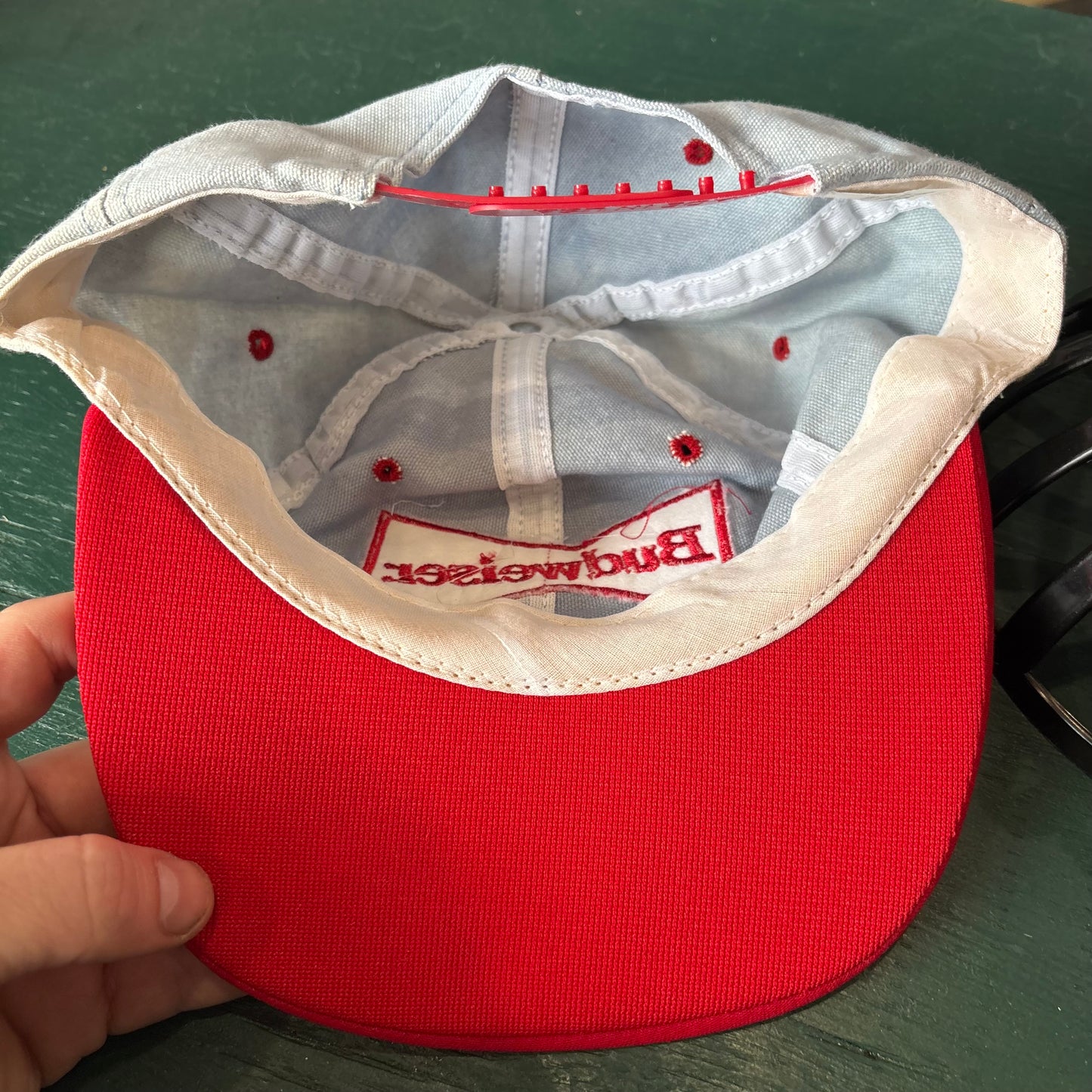 Vintage Budweiser Racing Snapback Hat #25 Ken Schrader
