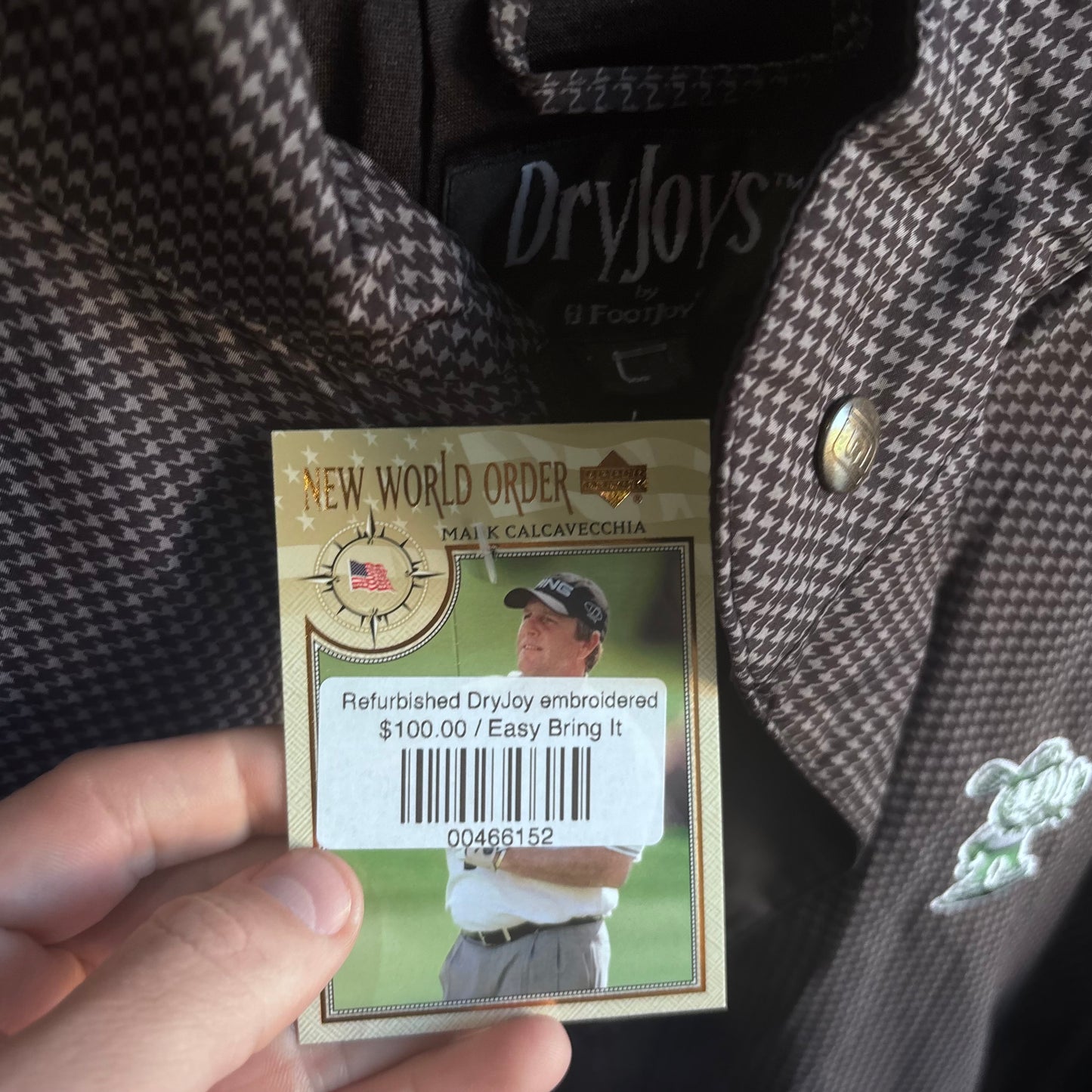 Repurposed DryJoy Easy Ed embroidery