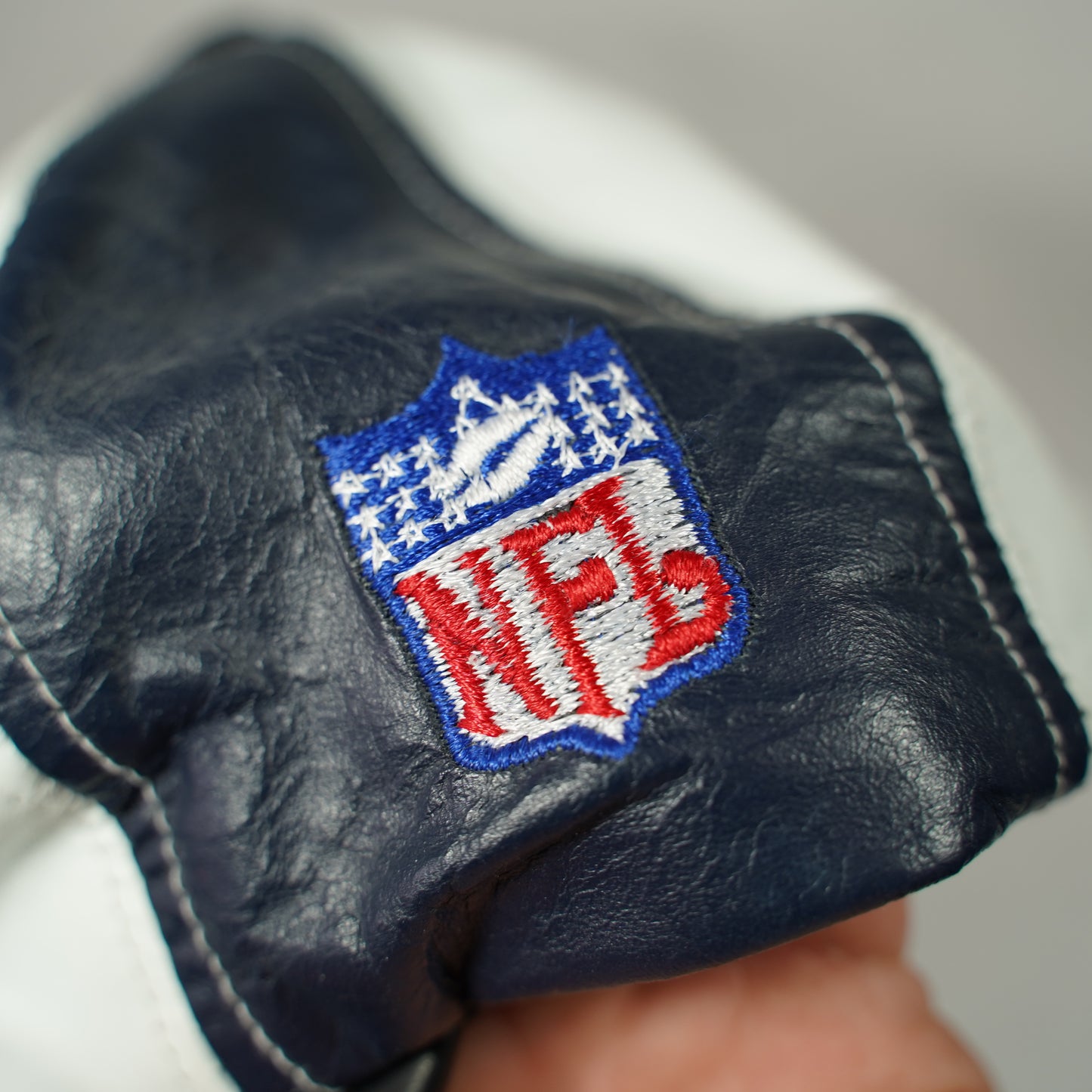 Vintage Leather Dallas Cowboys Snapback Hat Two-Tone NFL