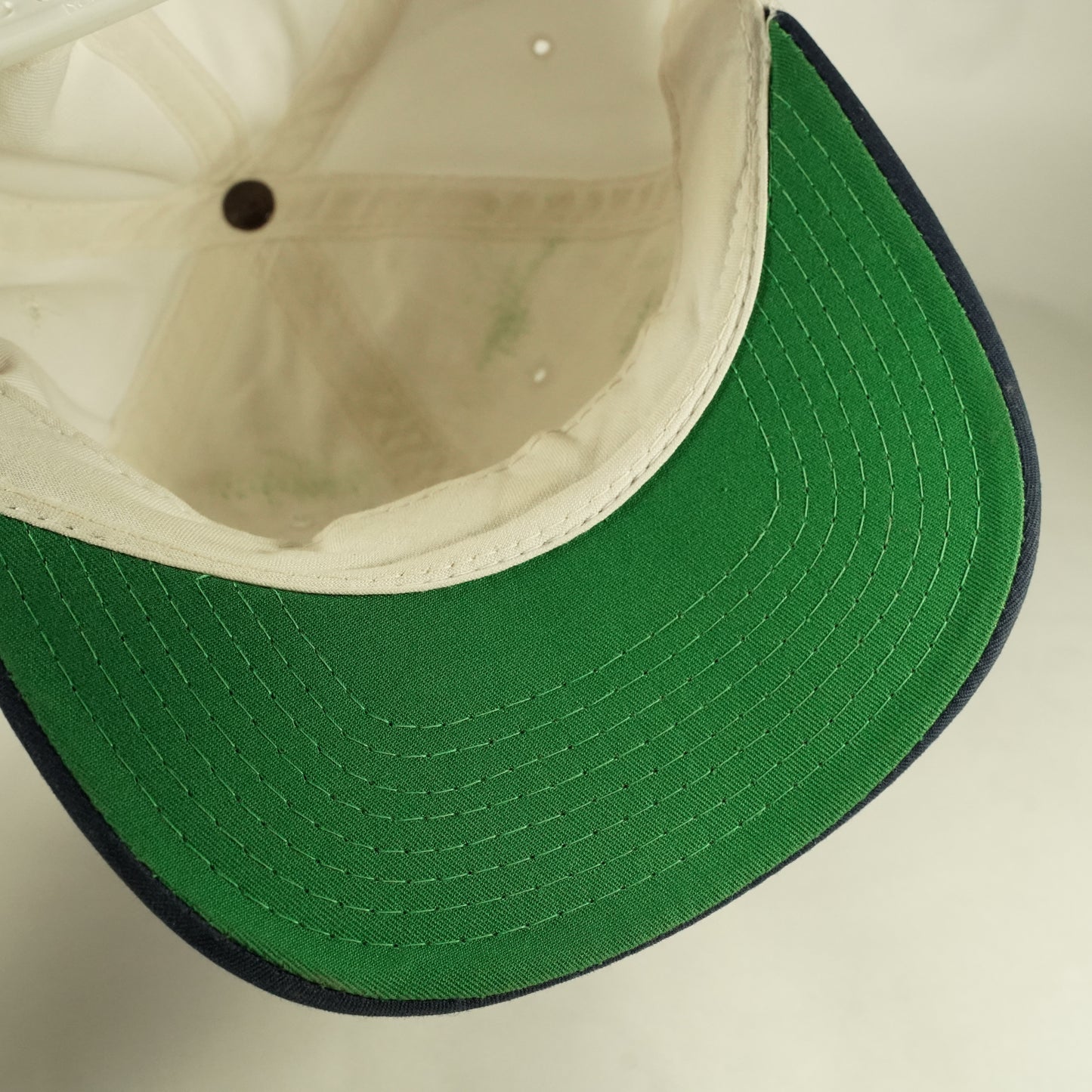 Vintage Boston Red Sox White Navy Snapback Hat