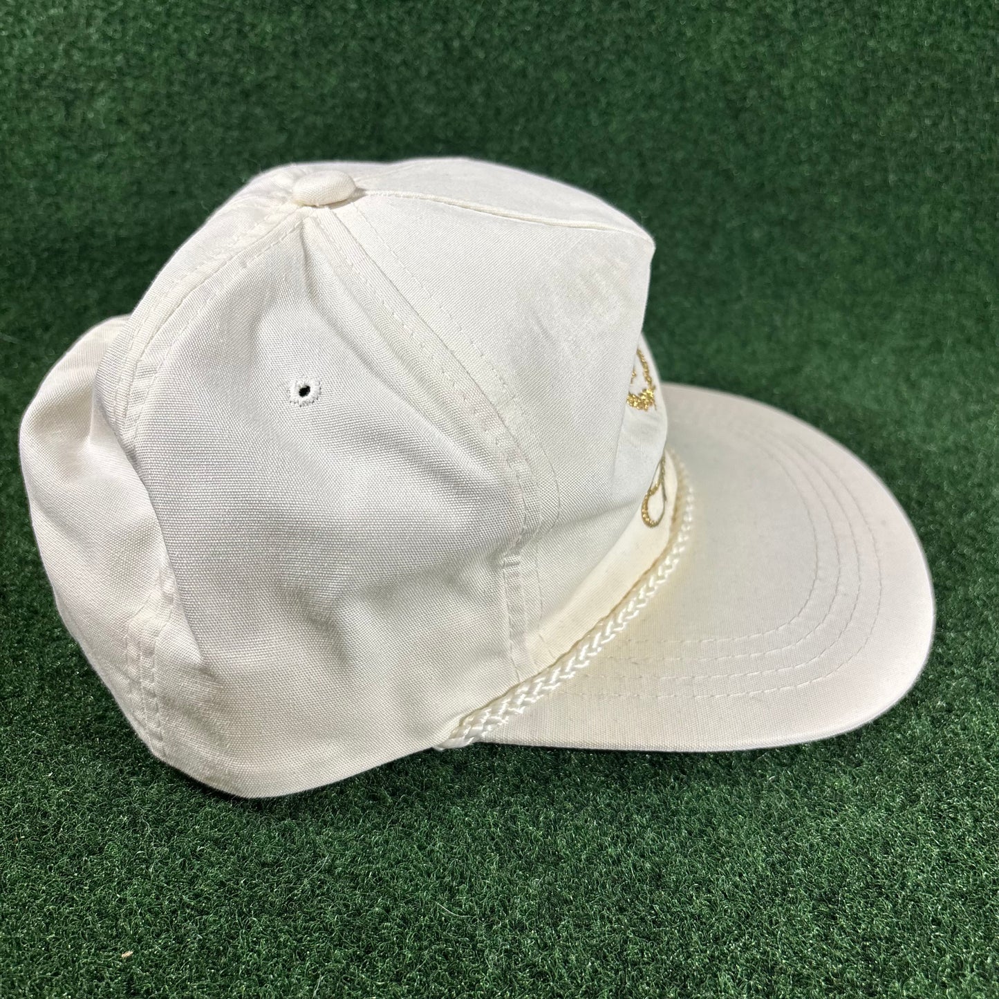 Vintage Cadillac Rope Gold Letter Snapback Hat