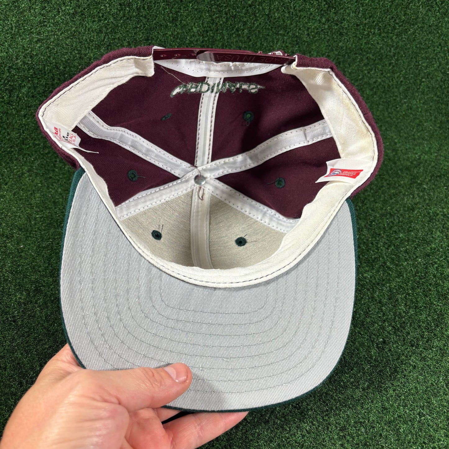 Vintage Stanford Cardinals SnapBack Hat Green & Maroon