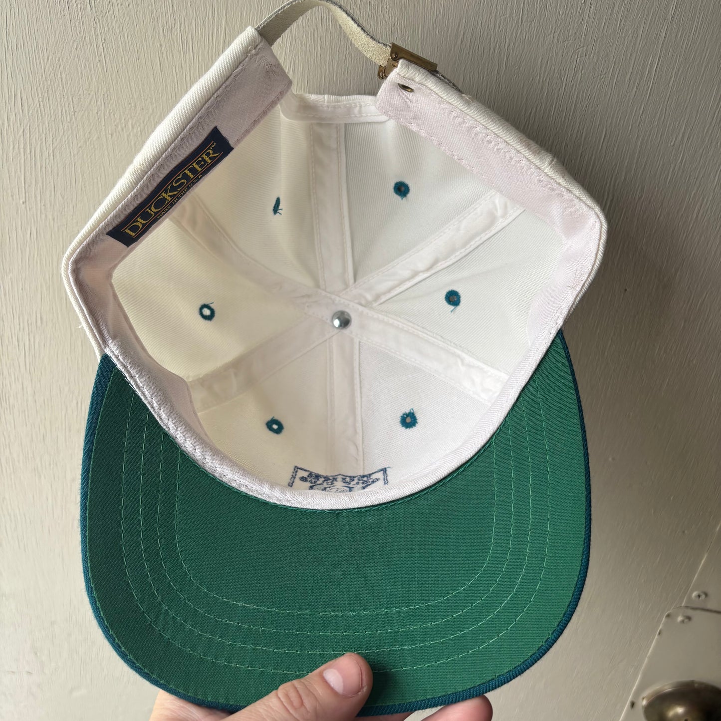 Vintage Duke Golf Leather Strapback Hat