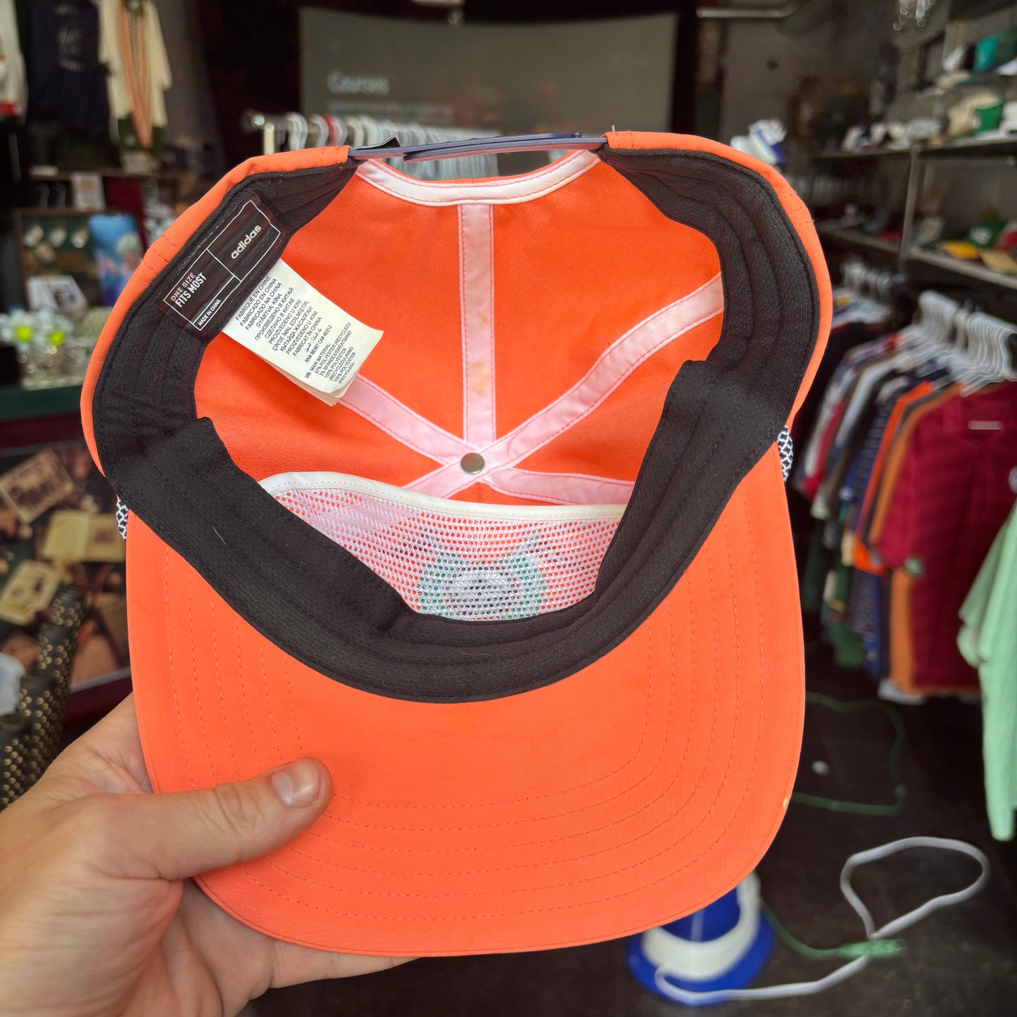 Adidas pink salmon golf hat snapback