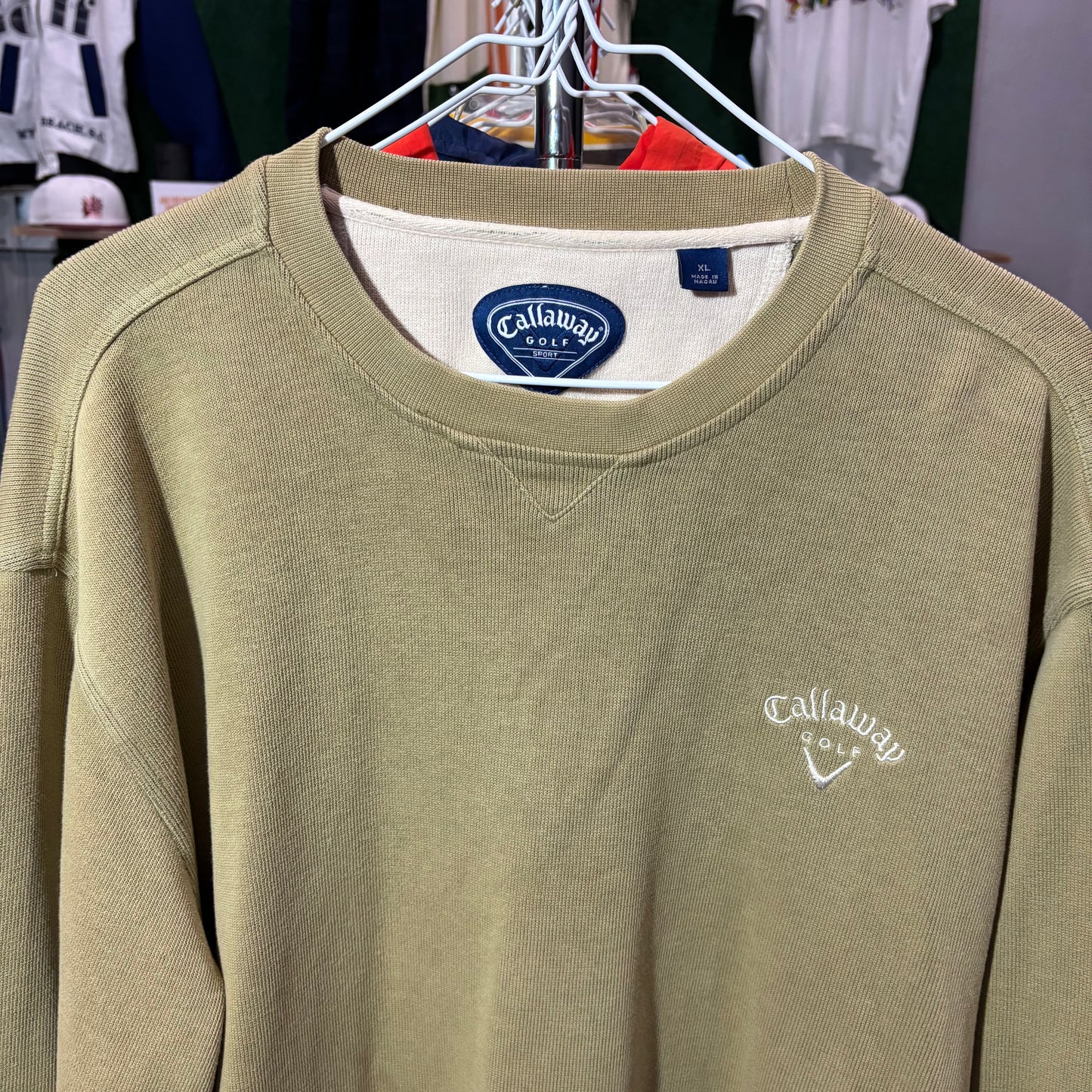 Vintage Callaway olive green sweater XL