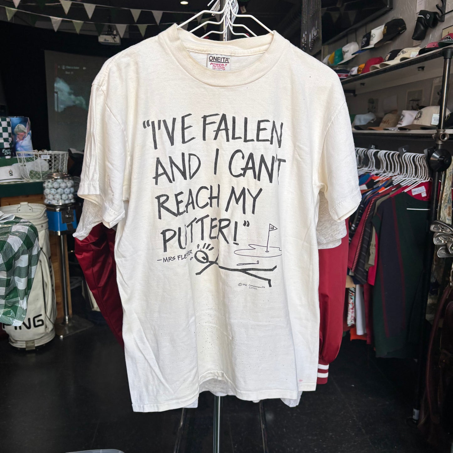 Vintage Fallin putter golf t shirt medium