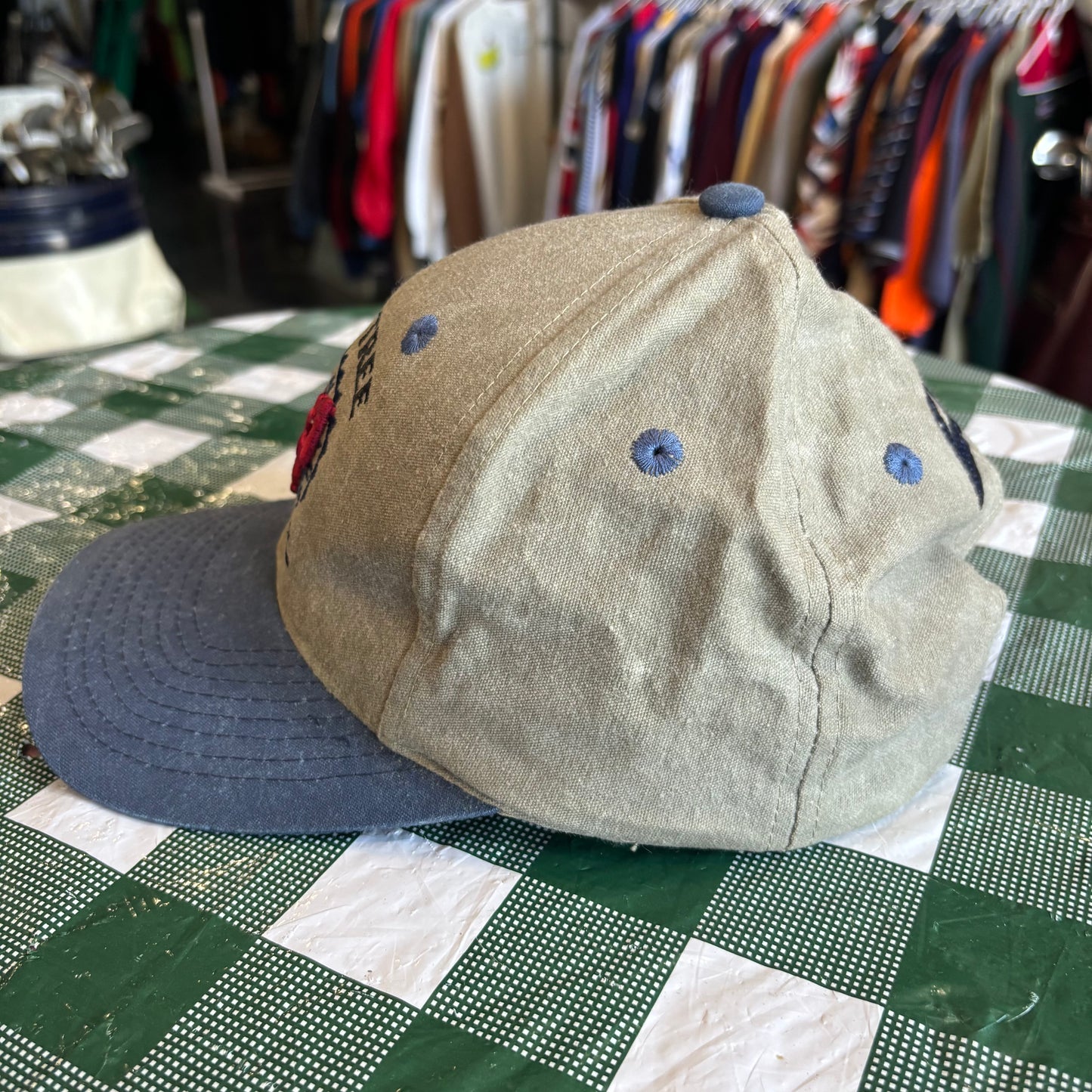 Vintage Bay Tree golf leather strap back hat