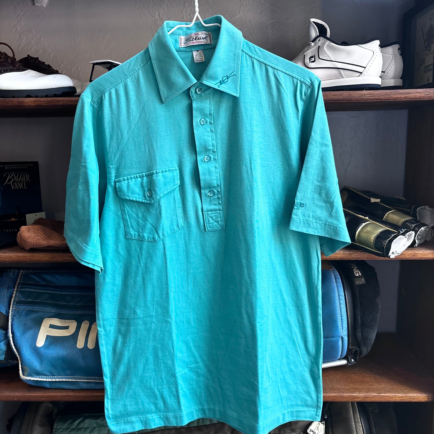 Vintage teal Titleist Polo