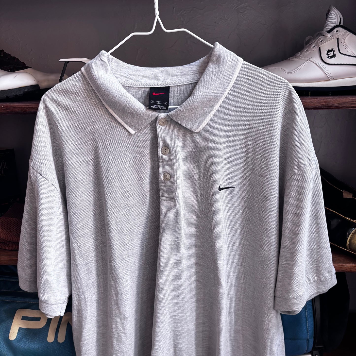Vintage Nike grey polo