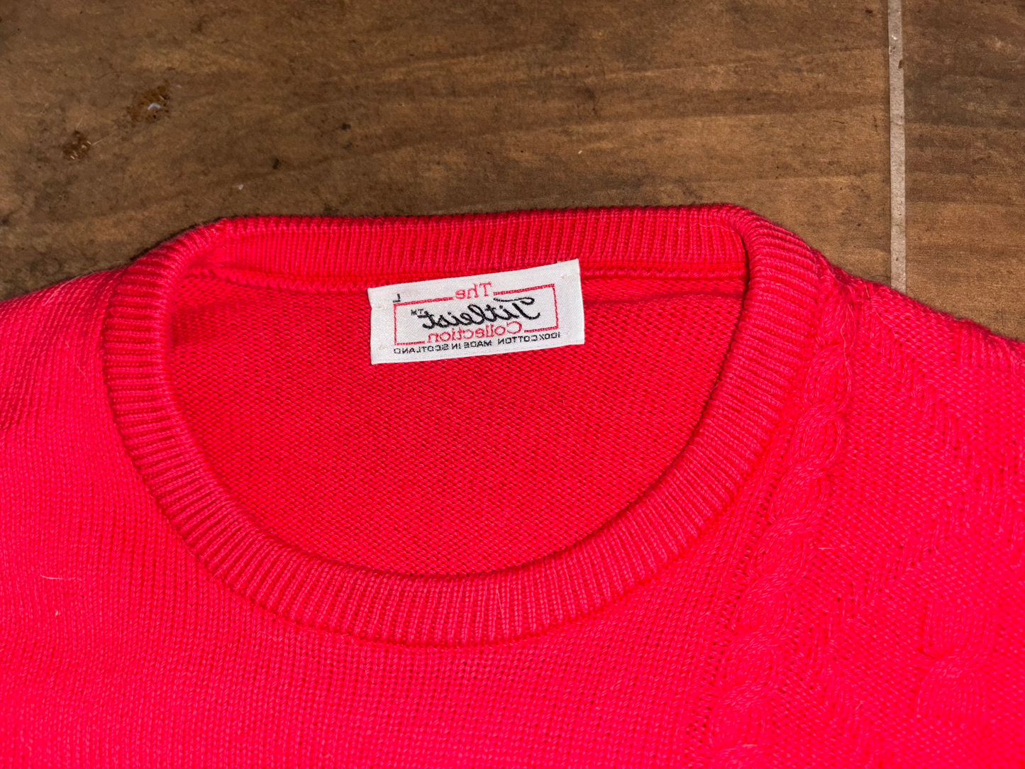 Vintage Red Titleist PGA National Golf Club Sweater