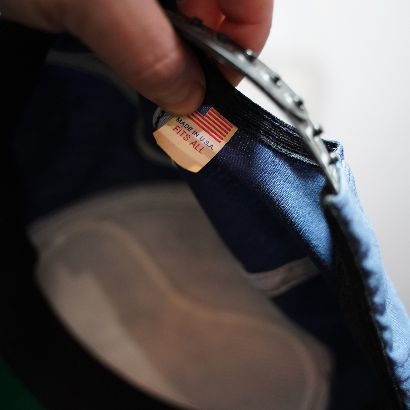 Vintage Official White House Hat Snapback with Green Underbill