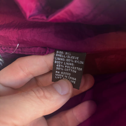 Repurposed Windbreaker Embroidered