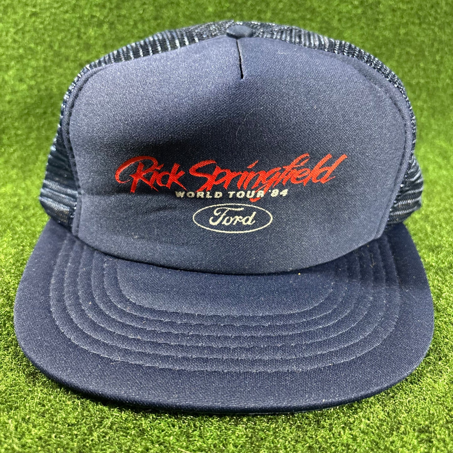 Vintage 1994 Rick Springfield Ford Racer Trucker Snapback Hat