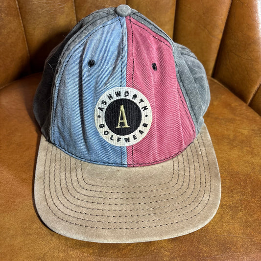 Vintage Ashworth 3 color golf hat