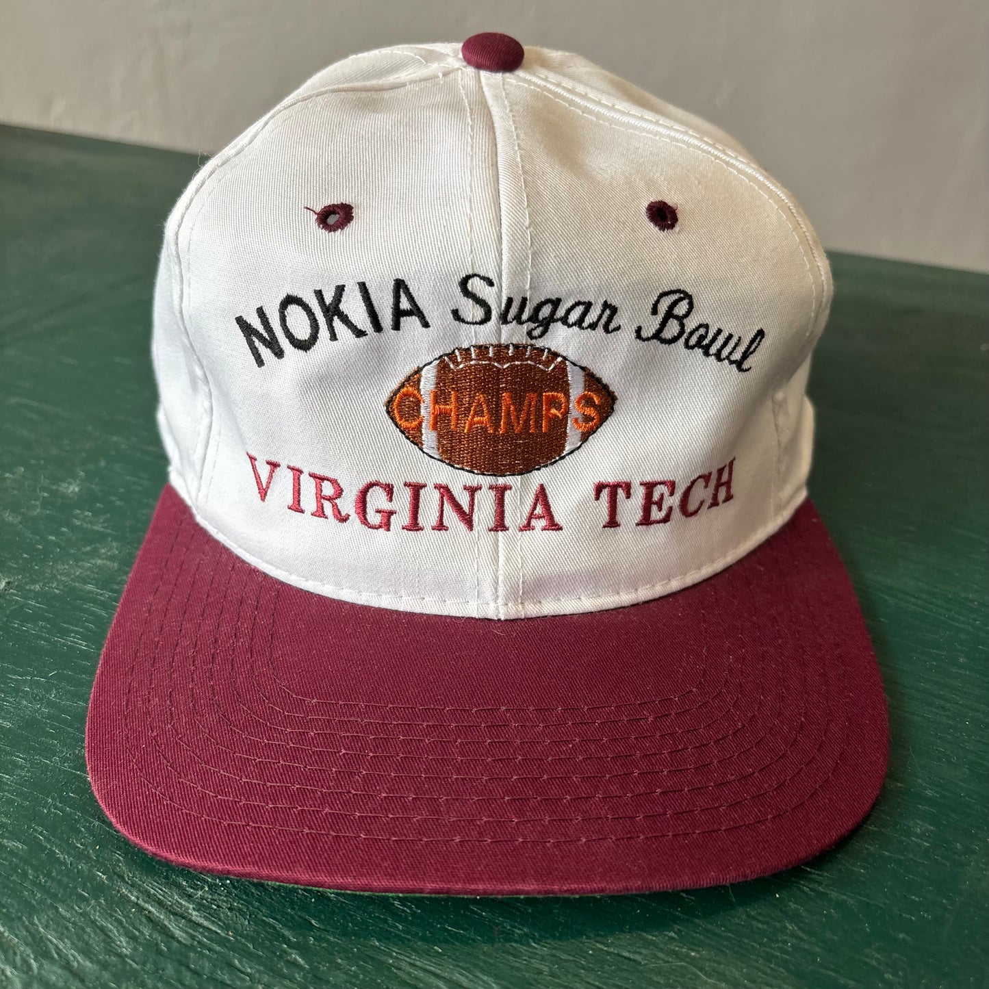 Vintage 1995 Virginia Tech Nokia Sugar Bowl Snapback Hat