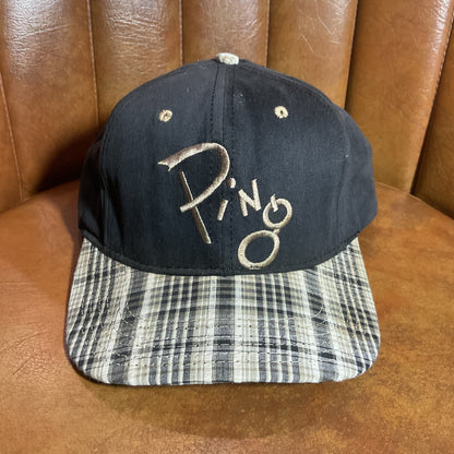 Vintage plaid Ping leather strapback hat