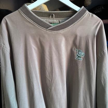 Repurposed Emblem Pullover embroidered brown