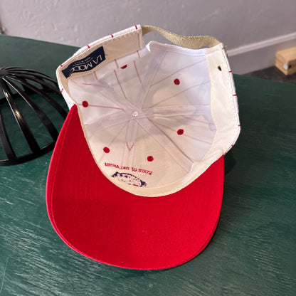 Vintage State of Oklahoma Golf Pinstripe Snpack Back Hat