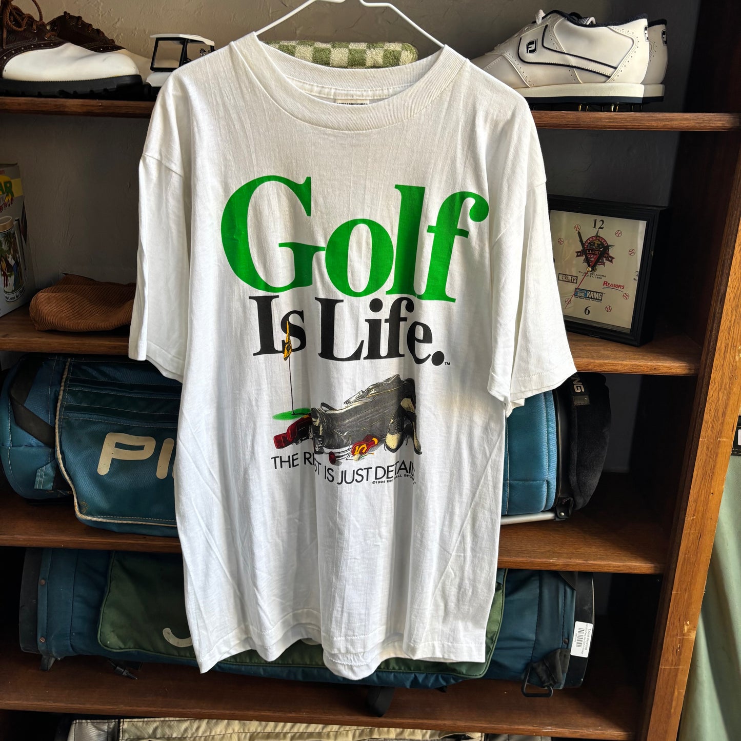 Vintage Golf is Life golf t shirt tee L