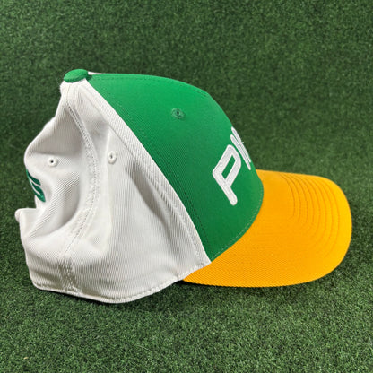 Vintage Ping 3 Tone Snapchack Green and Yellow