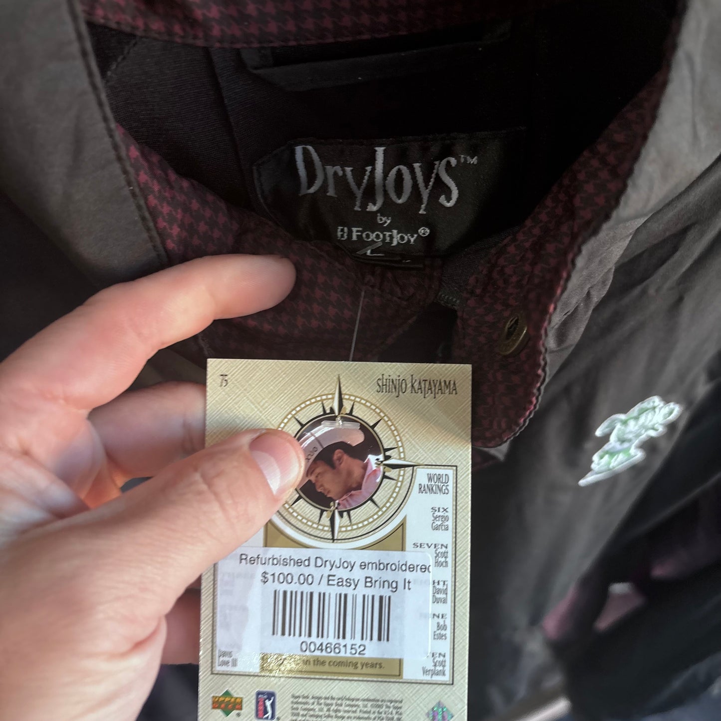 Repurposed DryJoy Easy Ed embroidery