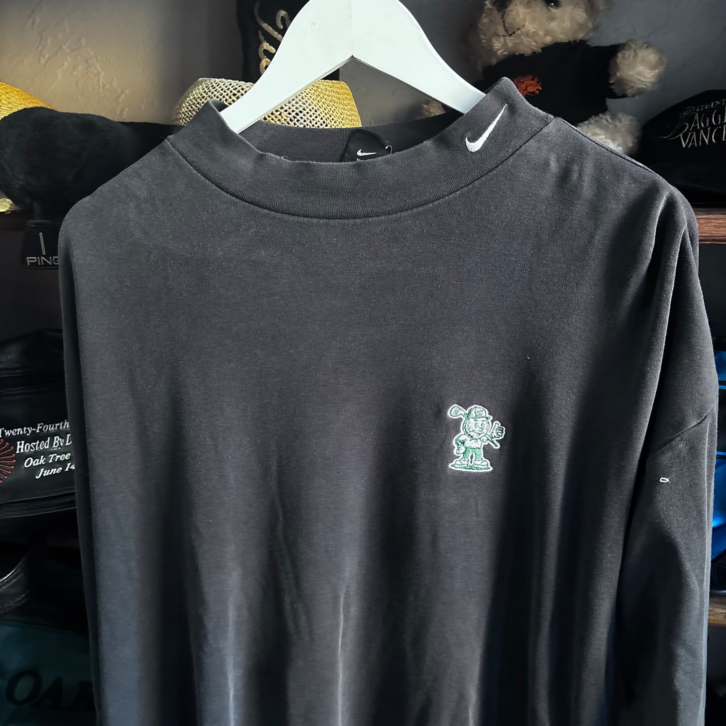 Repurposed Easy Ed Nike Mockneck embroidered