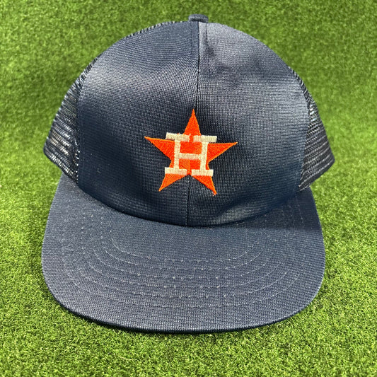 Vintage Houston Astros Trucker Snapback Hat