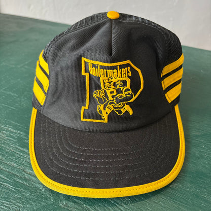 Vintage RARE Purdue Boilermakers Trucker Snapback Hat