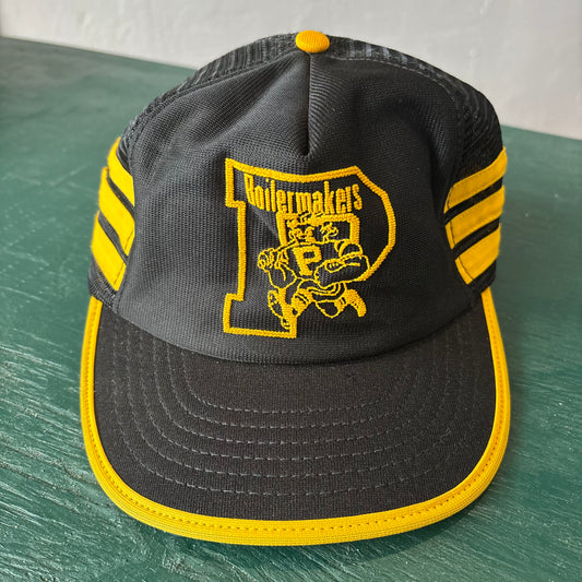 Vintage RARE Purdue Boilermakers Trucker Snapback Hat