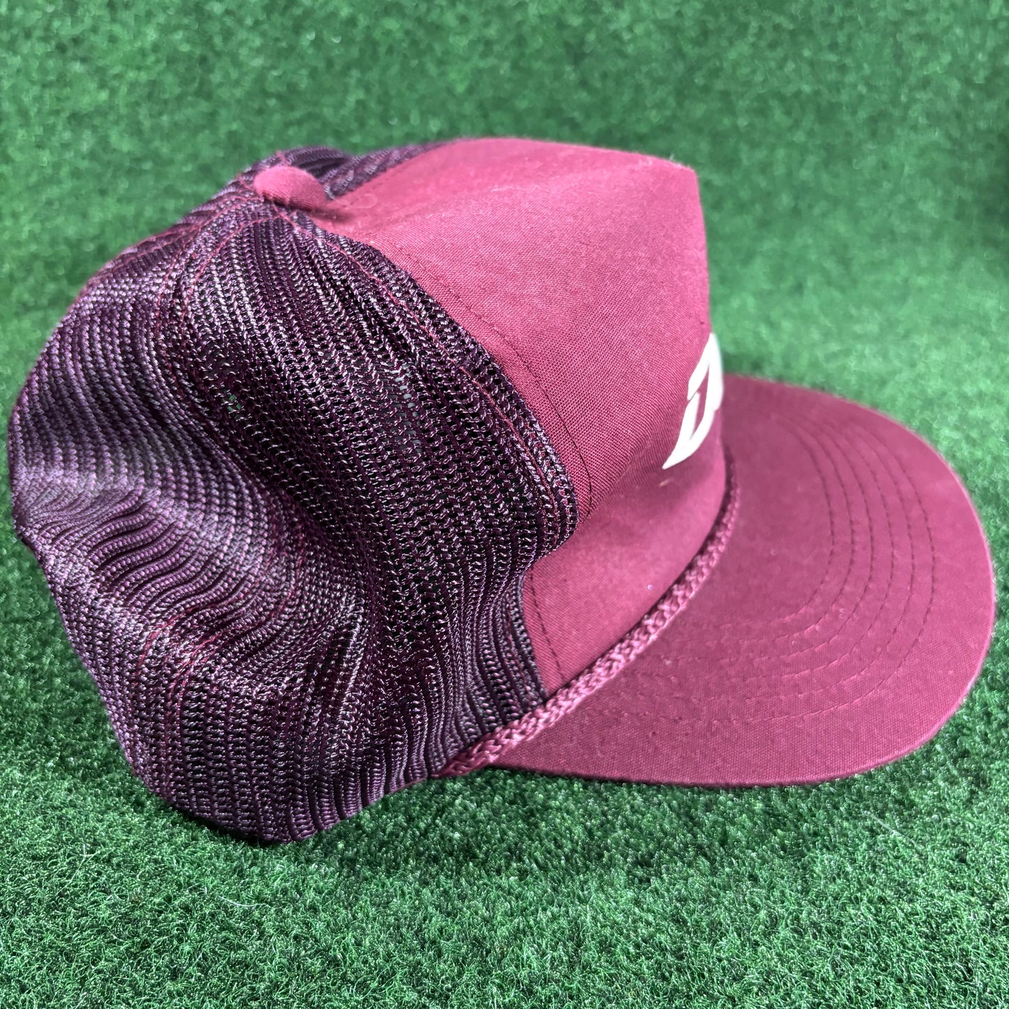 Vintage Dodge Trucker SnapBack Hat Maroon