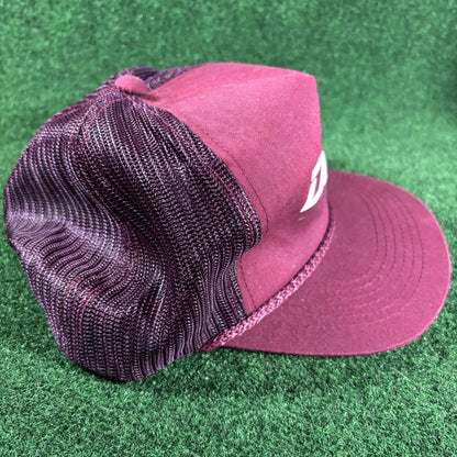 Vintage Dodge Trucker SnapBack Hat Maroon