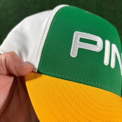 Vintage Ping 3 Tone Snapchack Green and Yellow