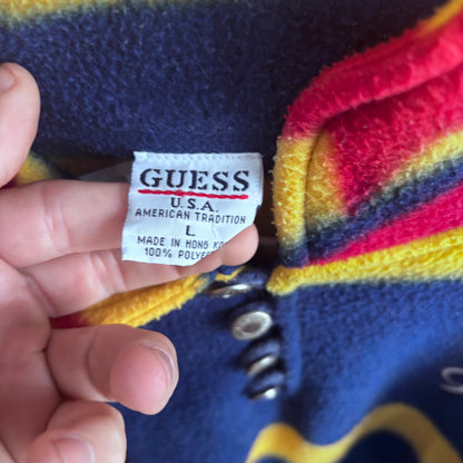 Vintage Guess Fleece all over print sweatshirt pullover