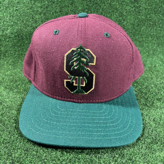 Vintage Stanford Cardinals SnapBack Hat Green & Maroon