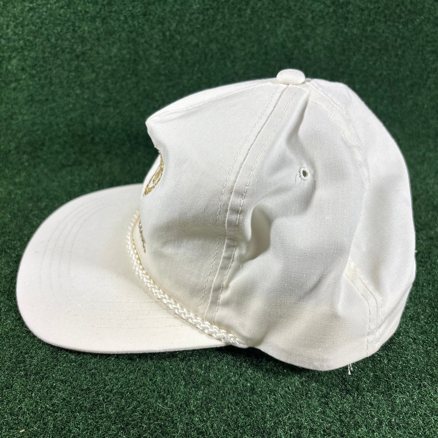 Vintage Cadillac Rope Gold Letter Snapback Hat