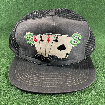 Vintage Aces Poker Trucker Hat