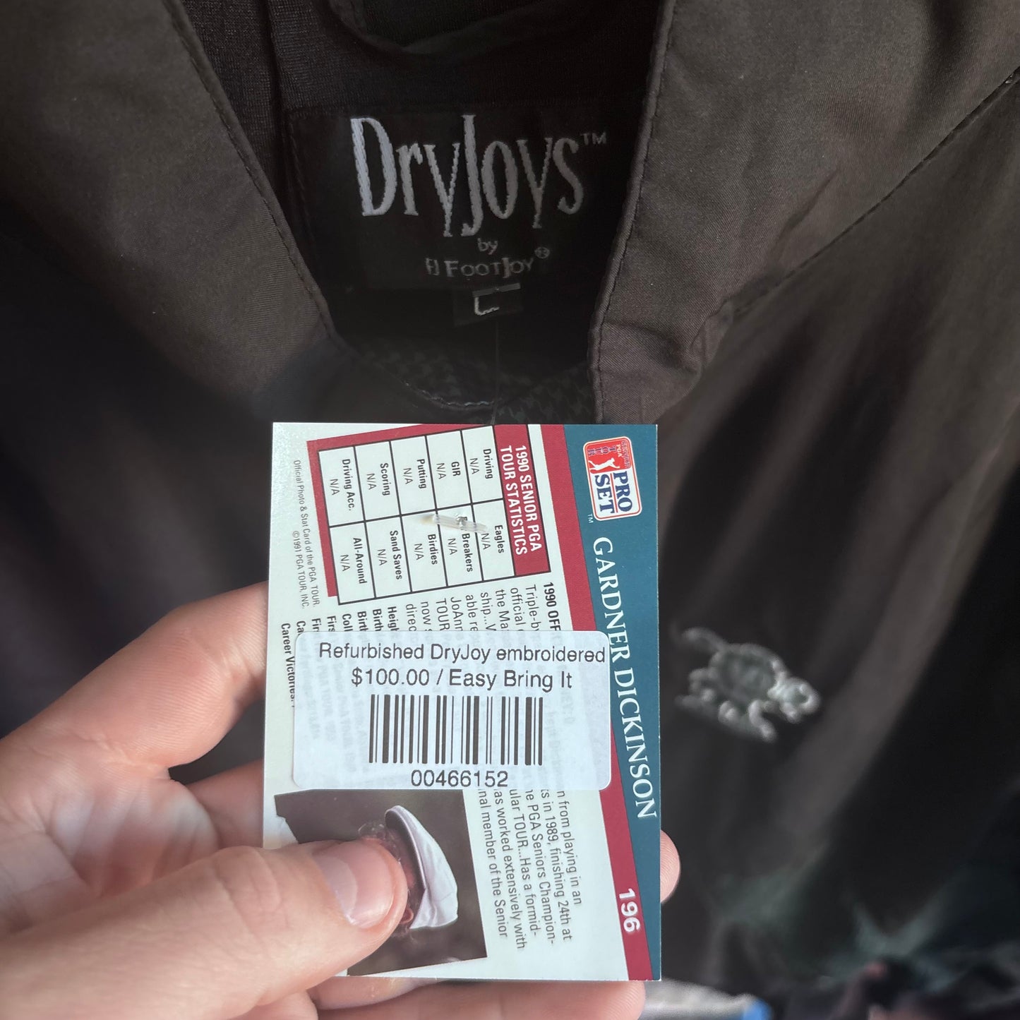 Repurposed DryJoy Easy Ed embroidery