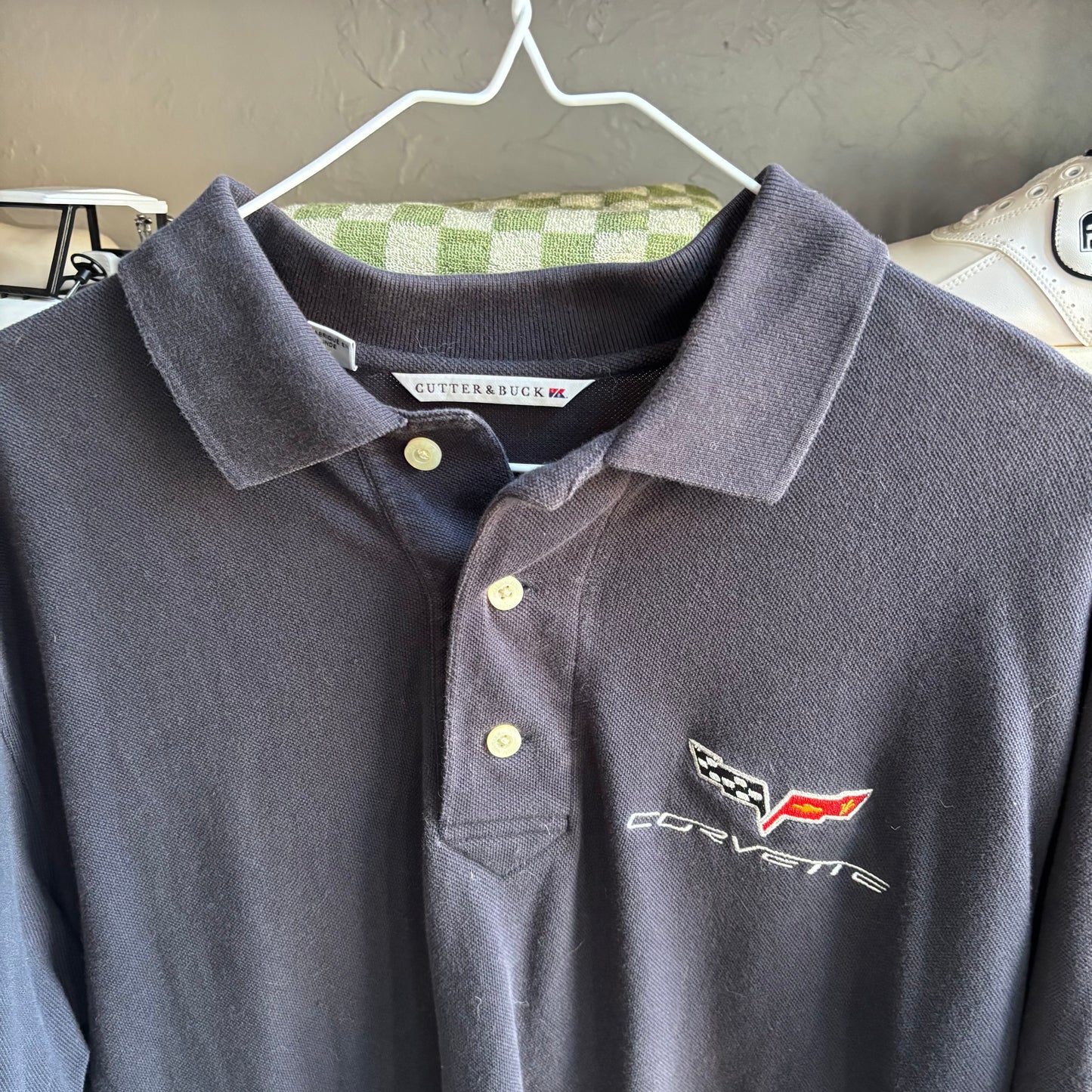 Vintage Corvette golf t shirt