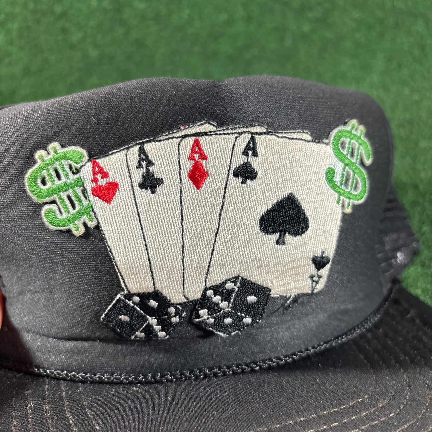 Vintage Aces Poker Trucker Hat