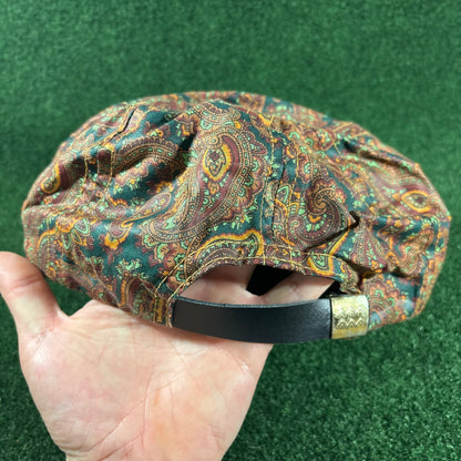 Rare Vintage St. Andrews Paisley Leathe Strapback Golf Hat