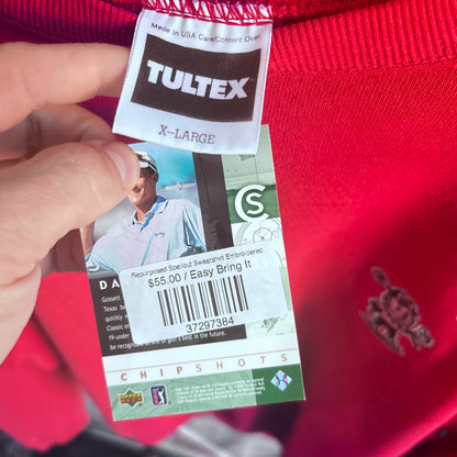 Repurposed Eazy Ed Embroidered Sweatshirt Red