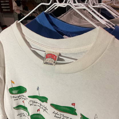 Vintage golf tee 18 reasons practice makes perfect