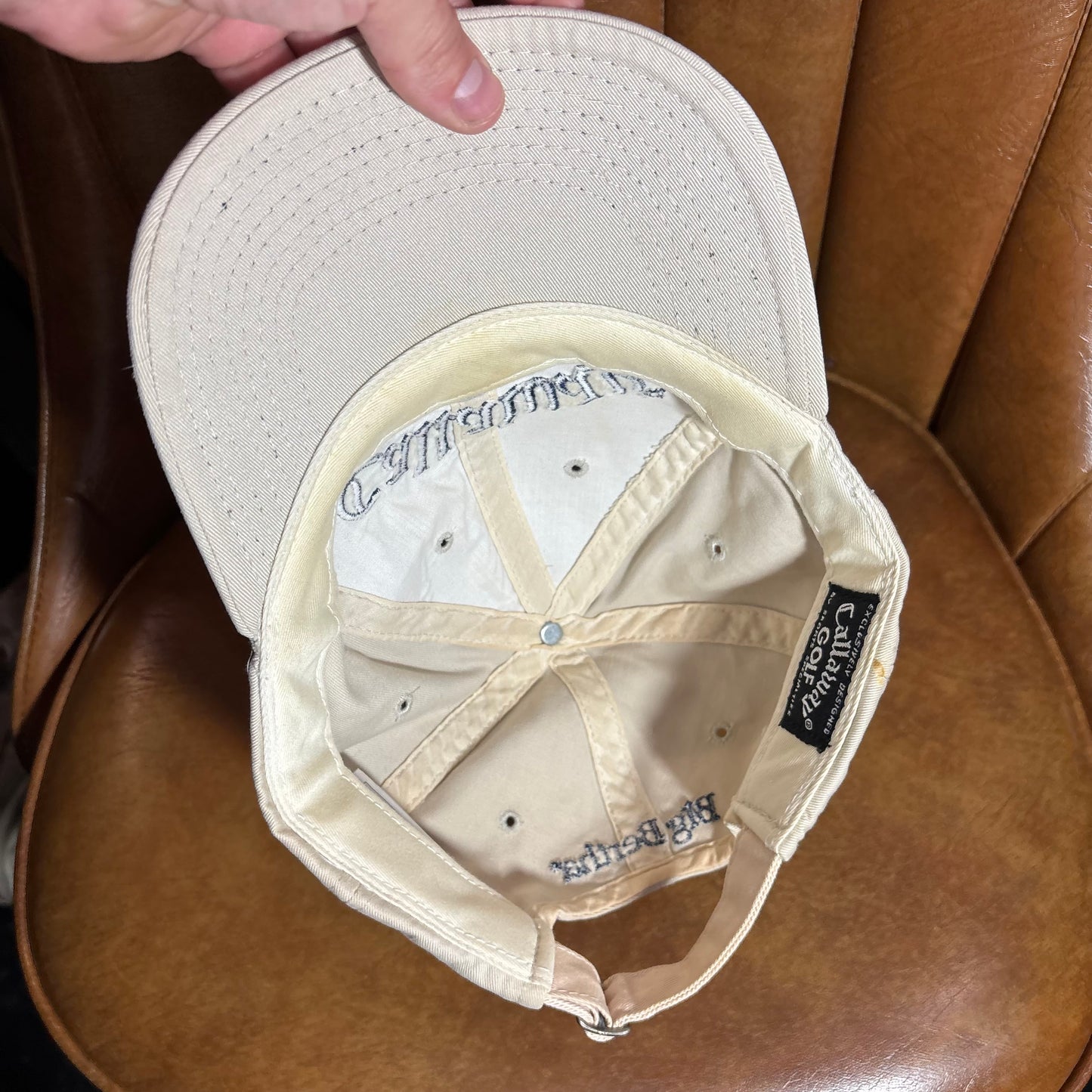 Vintage cream Callaway Big Bertha strapback hat