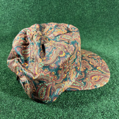 Rare Vintage St. Andrews Paisley Leathe Strapback Golf Hat