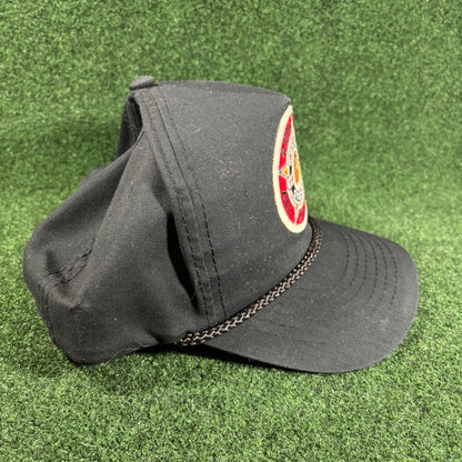 Vintage 1991 Chicago Blackhawks All Star Game Snapback Rope Hat