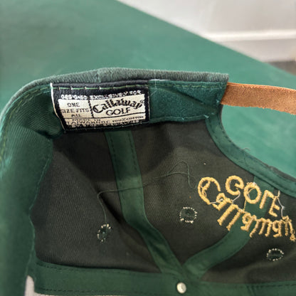 Vintage Callaway Big Bertha Golf Clubs Leather Strapback Hat