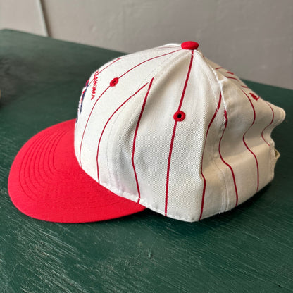 Vintage State of Oklahoma Golf Pinstripe Snpack Back Hat