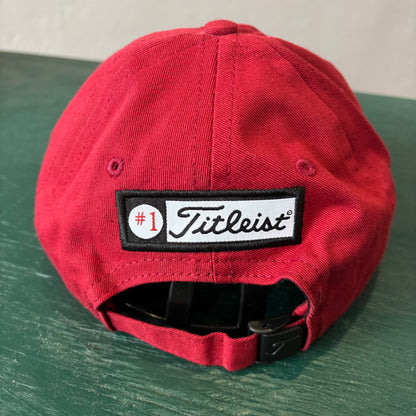 Vintage Mint Red Titleist Footjoy Strapback Hat