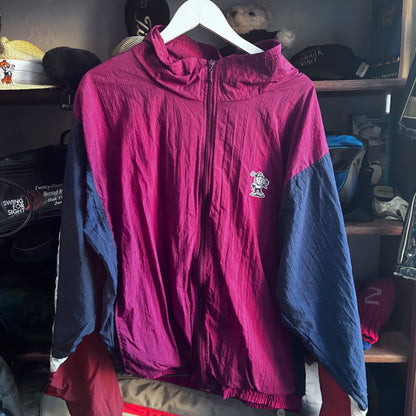 Repurposed Windbreaker Embroidered